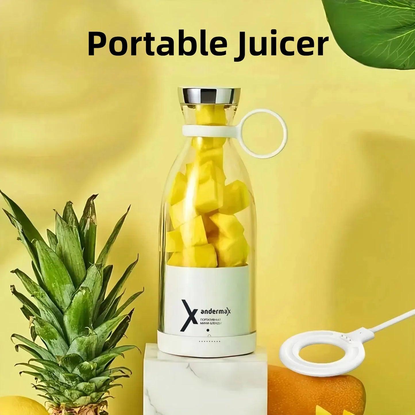 Electric Portable Mini Blender Bottle – Blend Fruits & Smoothies Anywhere